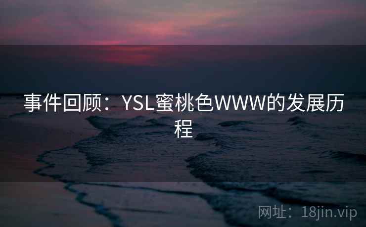 事件回顾:YSL蜜桃色WWW的发展历程 事件回顾:YSL蜜桃色WWW的发展历程